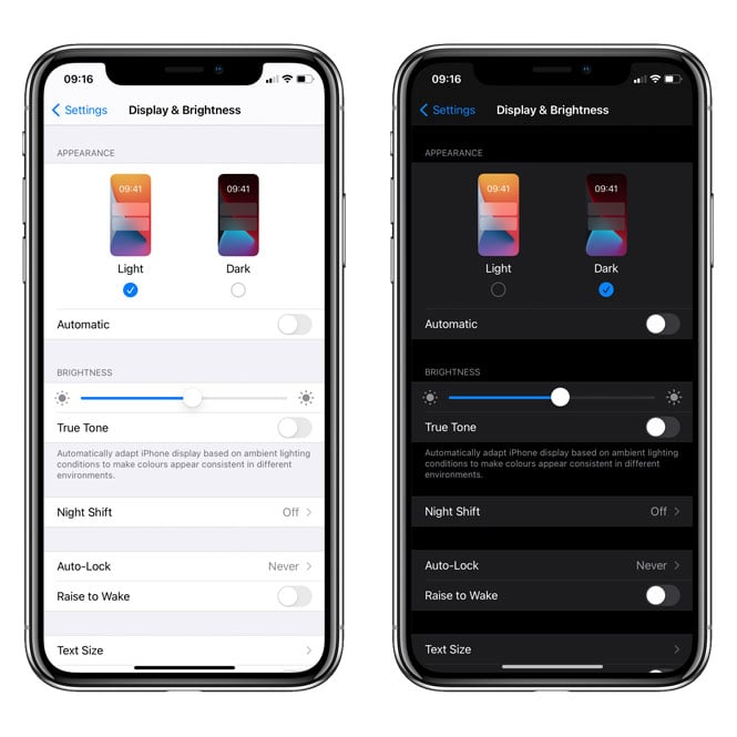 dark-mode-ios-settings