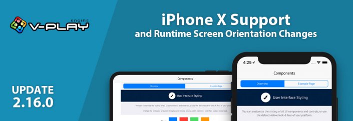 2.16.0- iPhone X support and runtime screen orientation changes