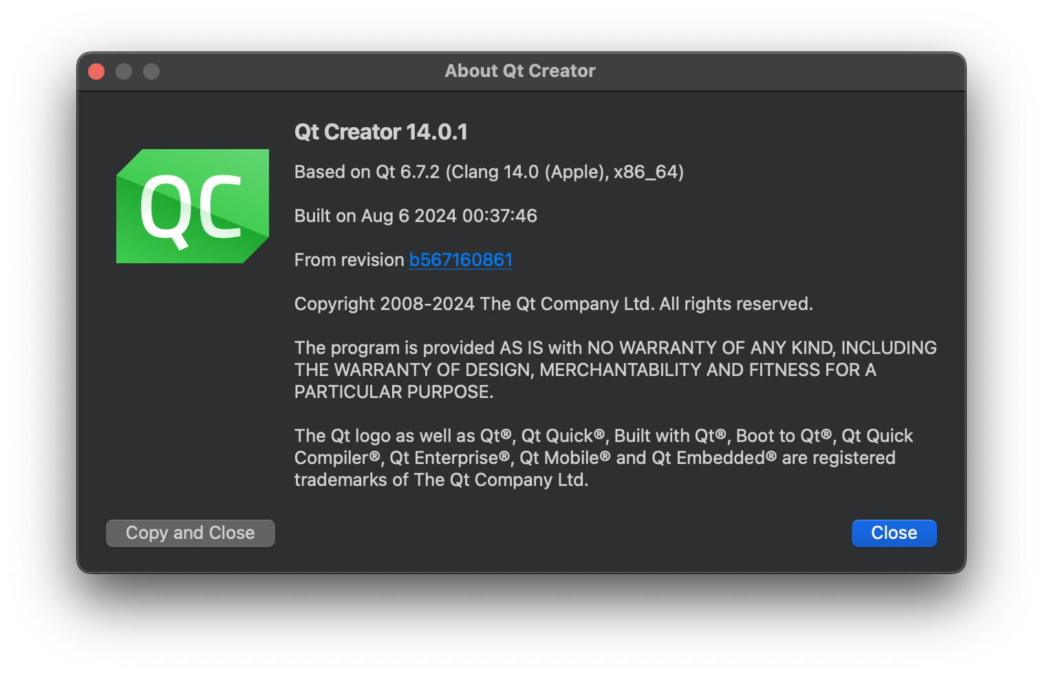 Qt Creator 14